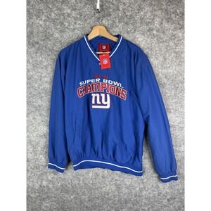 Vintage New York Giants Jacket Mens Medium NFL Football Pullover Super Bowl Y2K